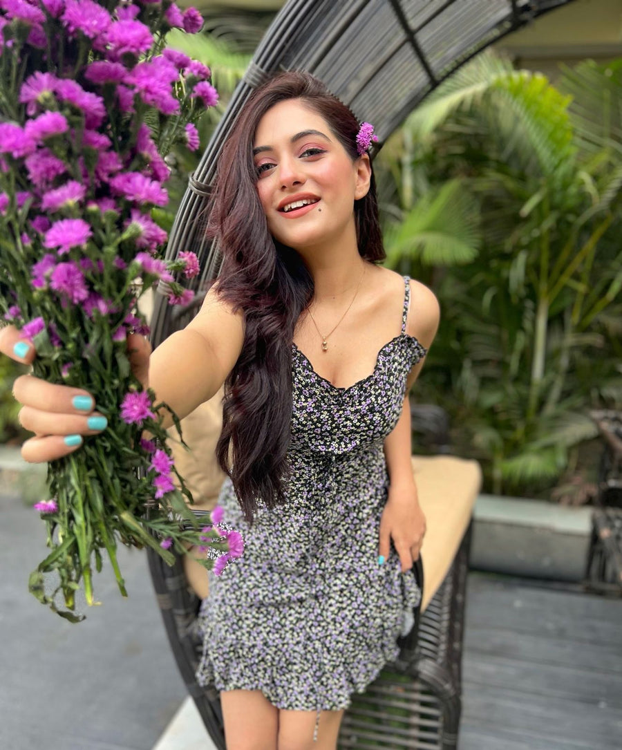 ASTER-Ditsy floral dress