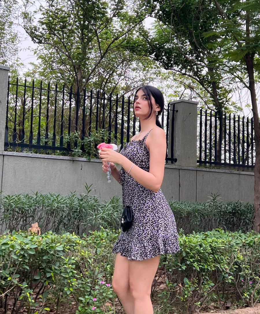 ASTER-Ditsy floral dress