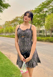 ASTER-Ditsy floral dress