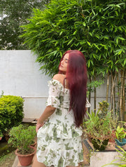 Alethea Dress (Green Floral)