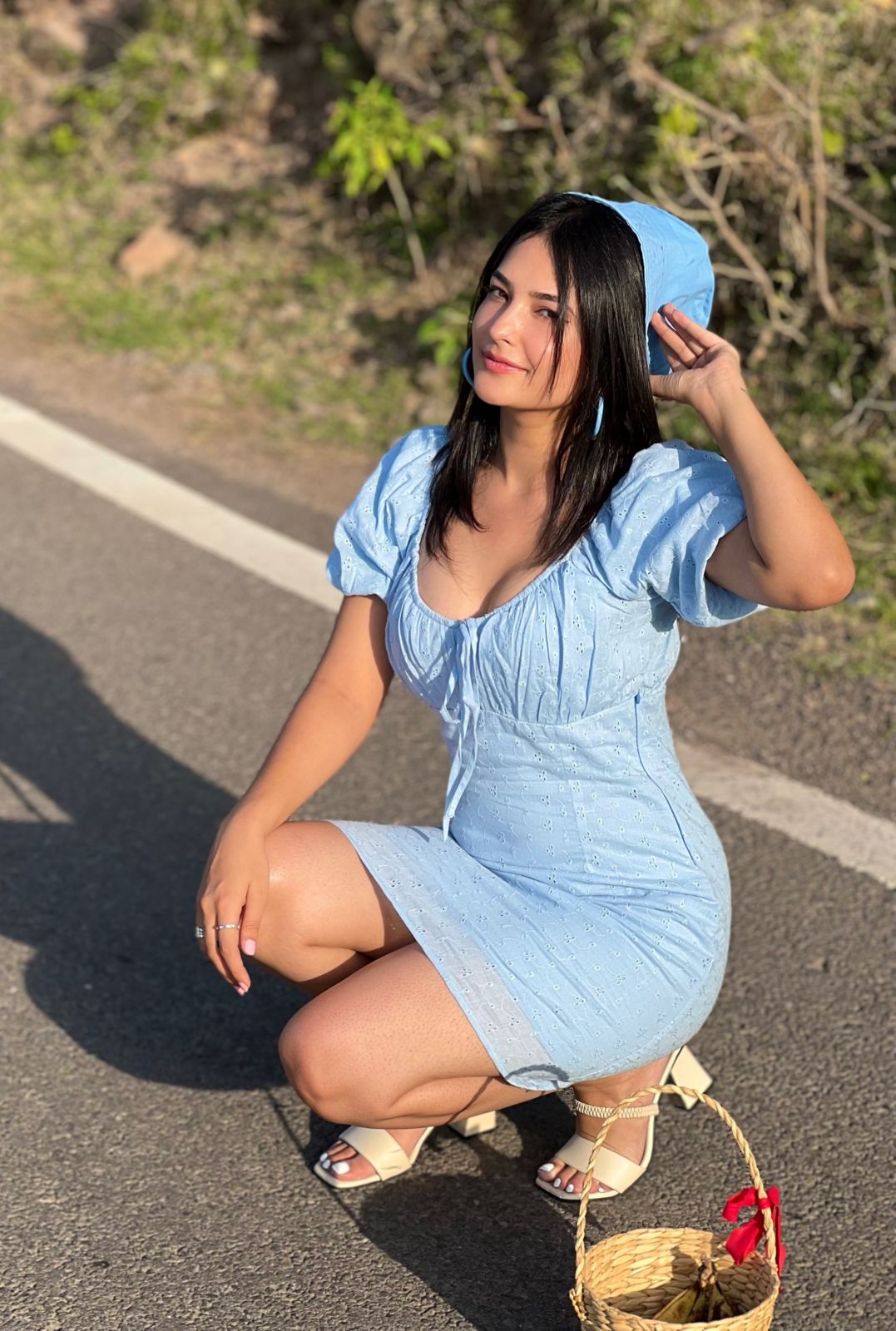 DAISY-Cotton Dress (Blue)
