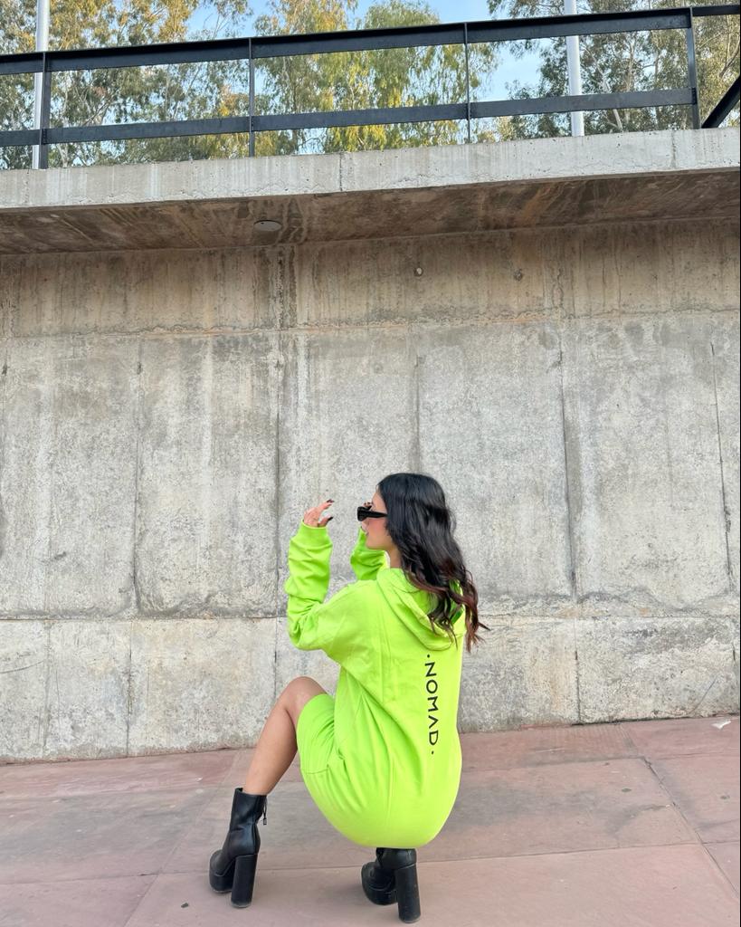 NGreen Hoodie Dress – mynomad