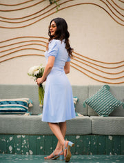 Casablanca-Dress (Pastel Blue)