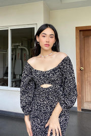LIVE ABSTRACT Cutout dress