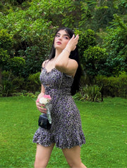 ASTER-Ditsy floral dress