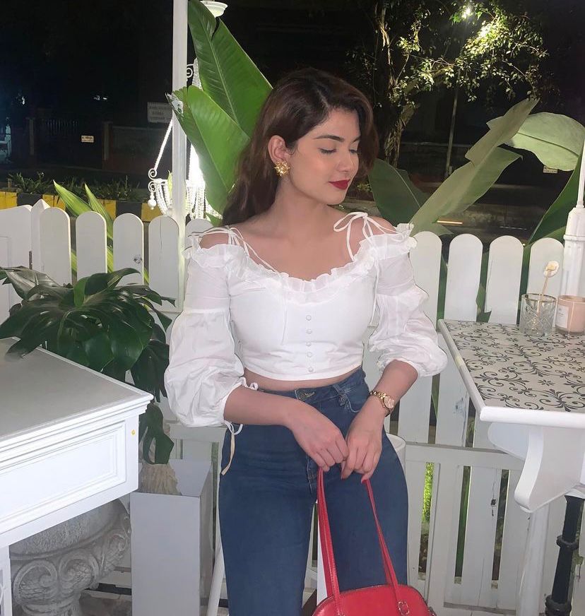 PEARL White detailing blouse