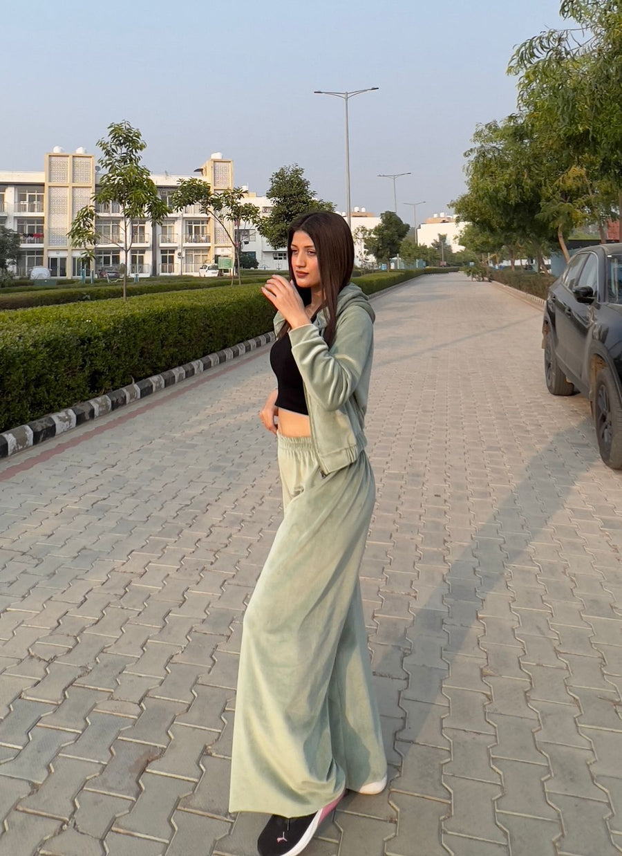 Velour Set - SAGE GREEN