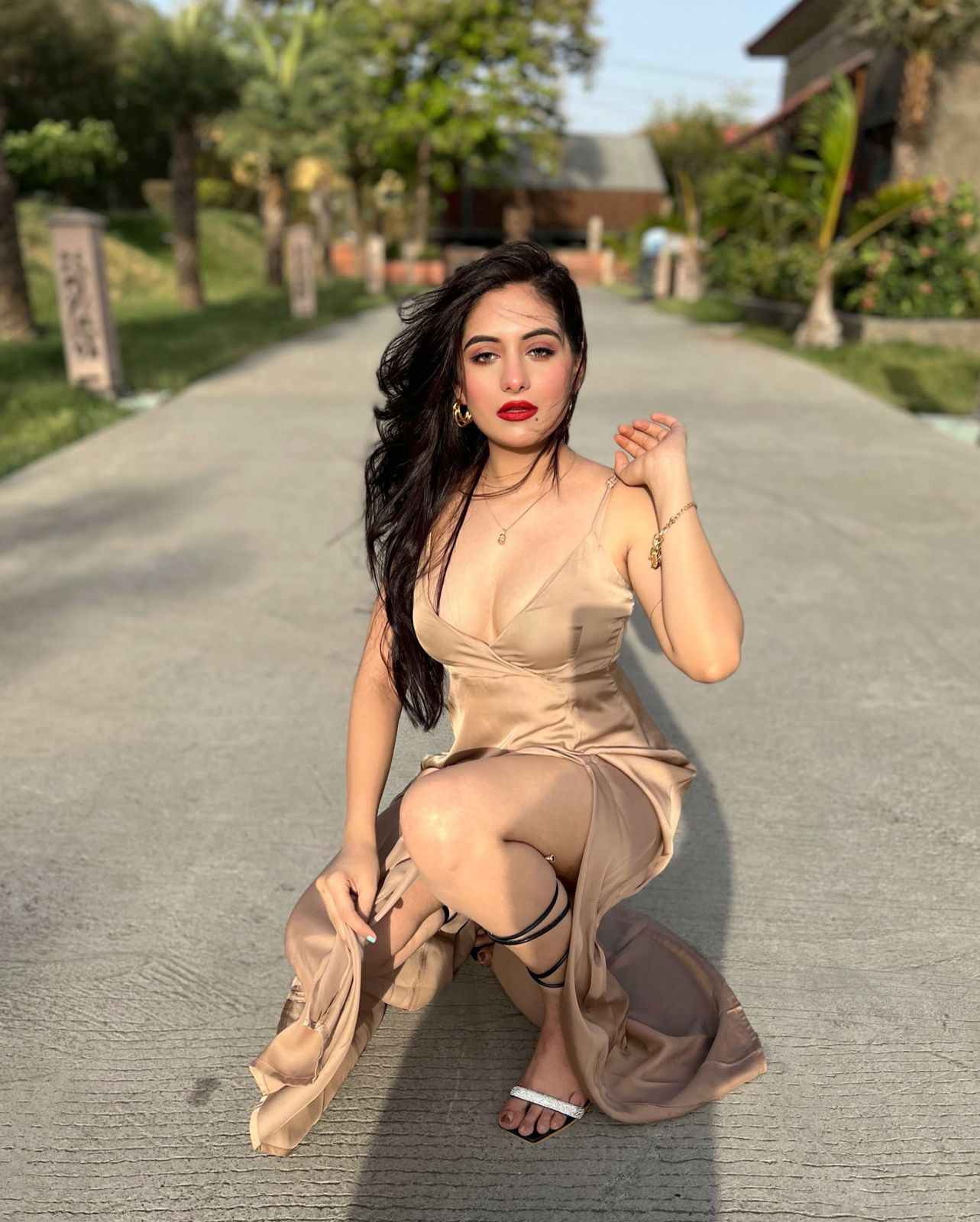 24-Karat Satin dress (Full length)
