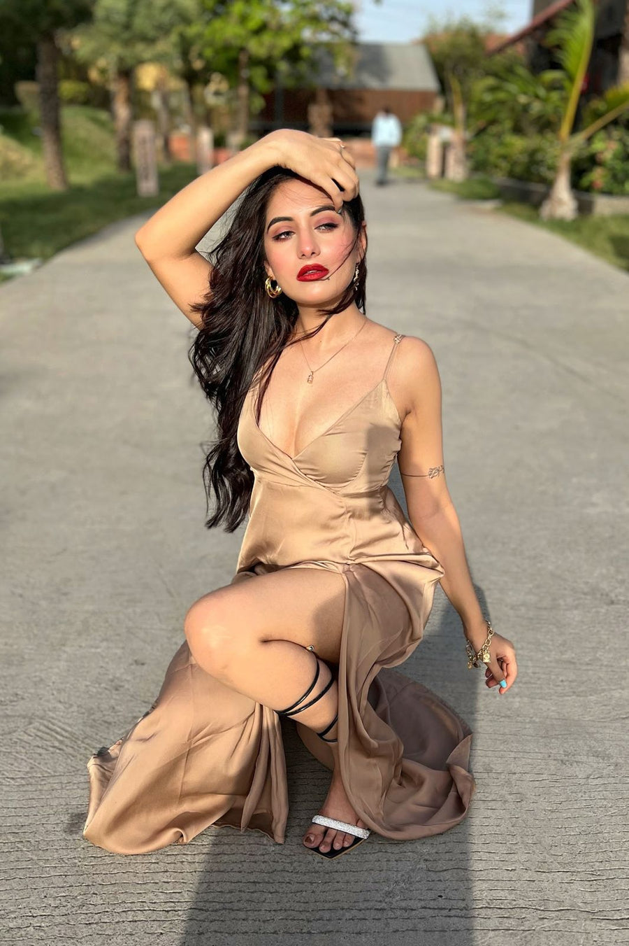 24-Karat Satin dress (Full length)