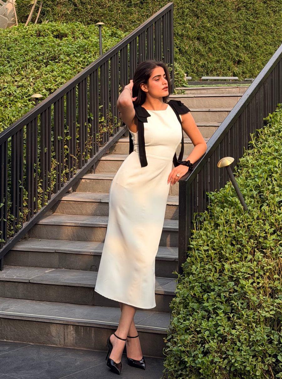 The Monaco - Midi Dress (White)