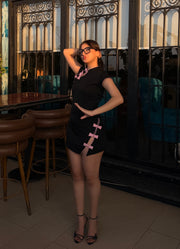 The Kyoto - Mini Dress (Black)