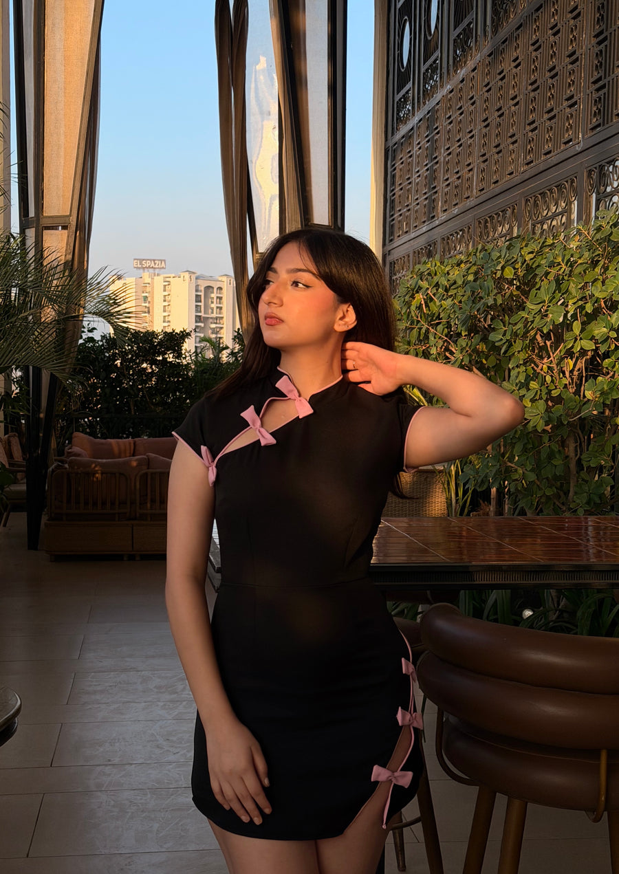 The Kyoto - Mini Dress (Black)