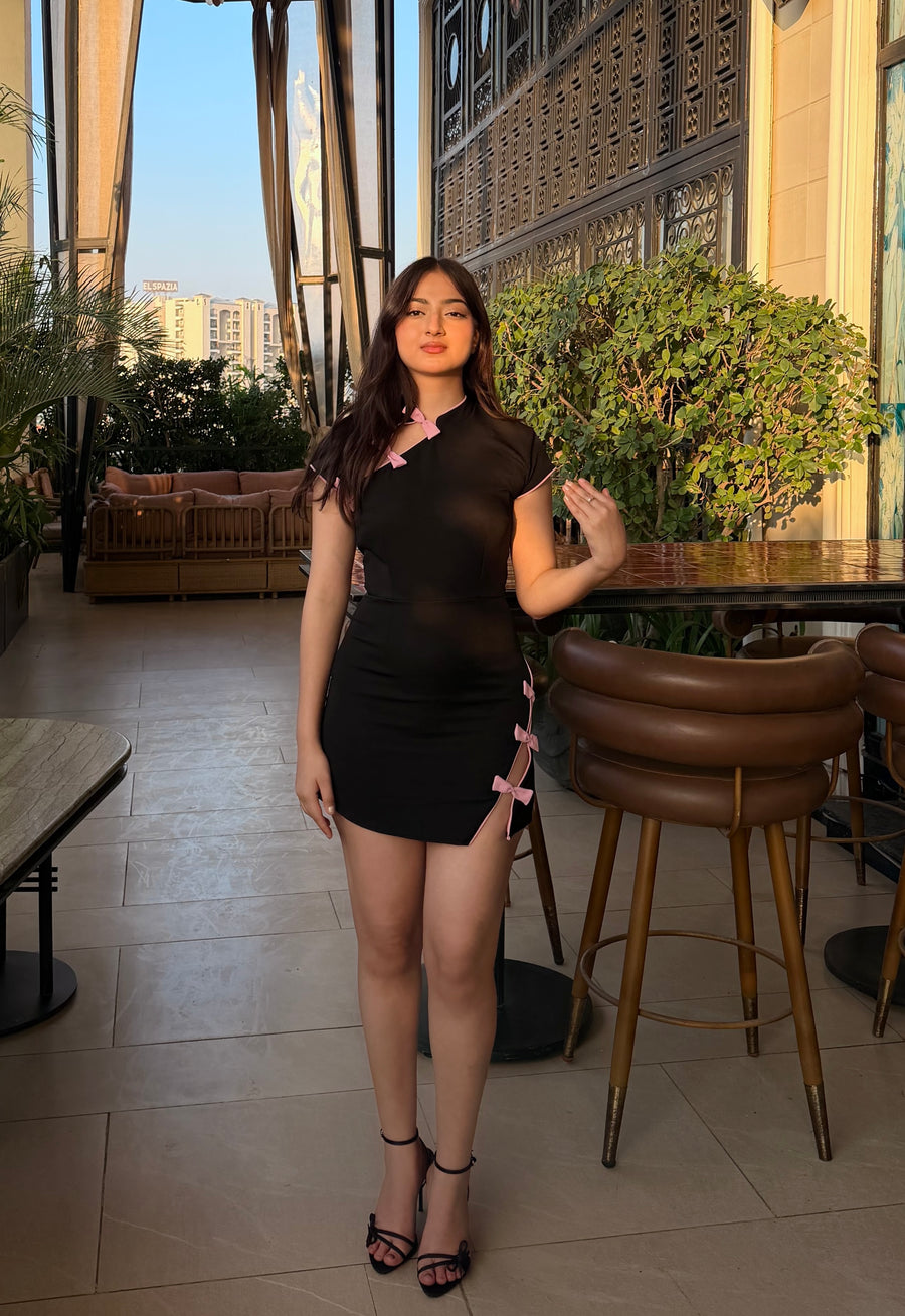 The Kyoto - Mini Dress (Black)