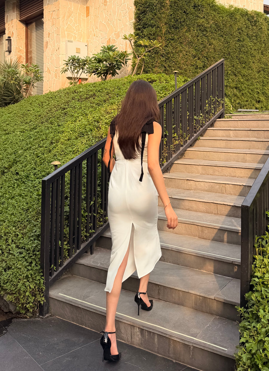 The Monaco - Midi Dress (White)