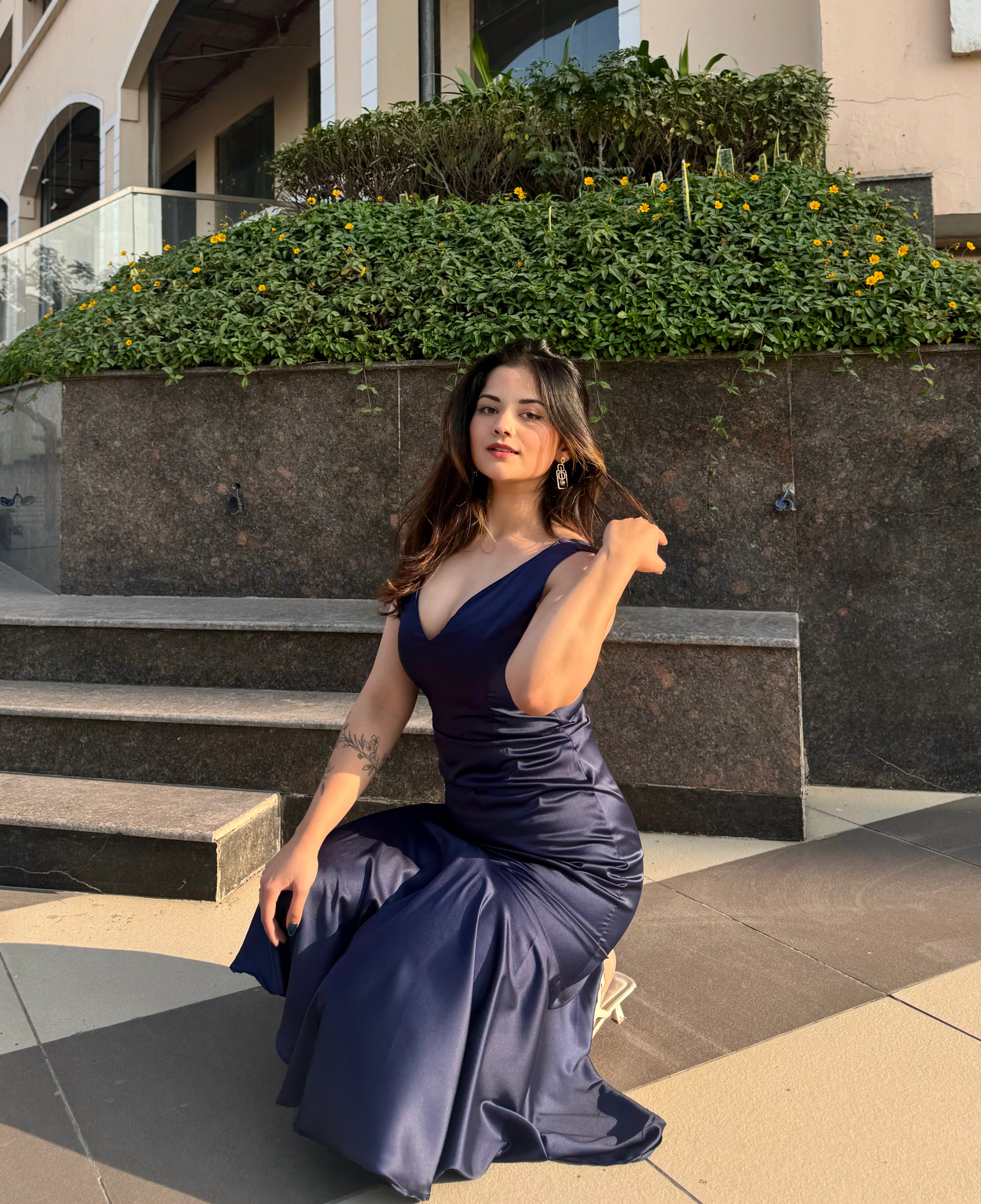 MIST - Dress (Navy Blue)