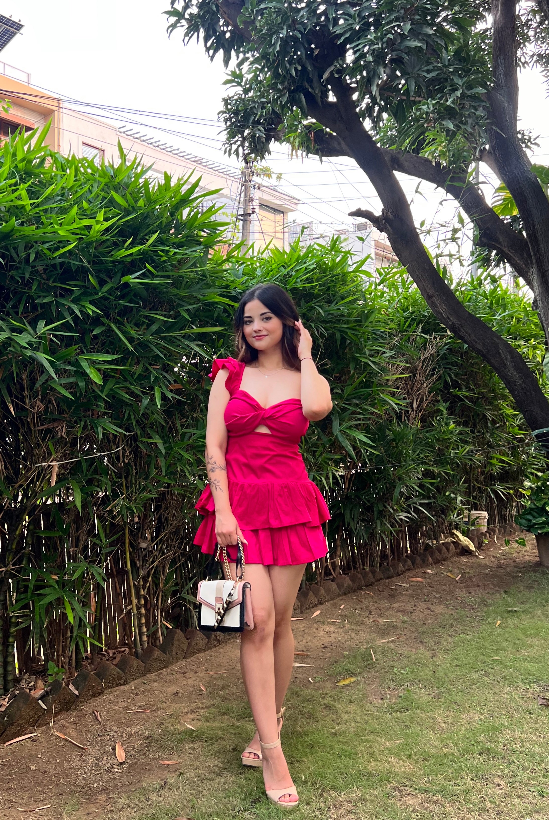 BERRY RUFFLE - Dress (Fuchsia Pink)