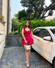 BERRY RUFFLE - Dress (Fuchsia Pink)