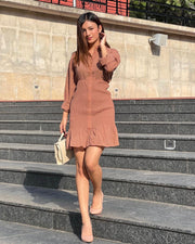 Barely Nude- Shirt Dress