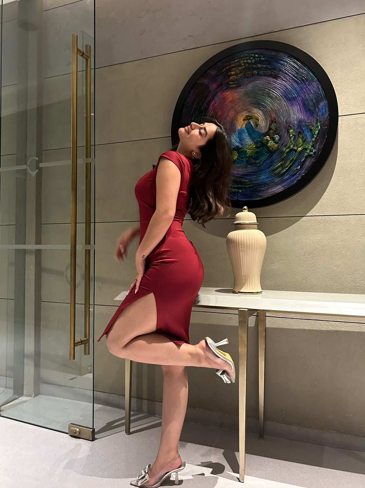 Wyne- Dress (Cherry-Red) – mynomad