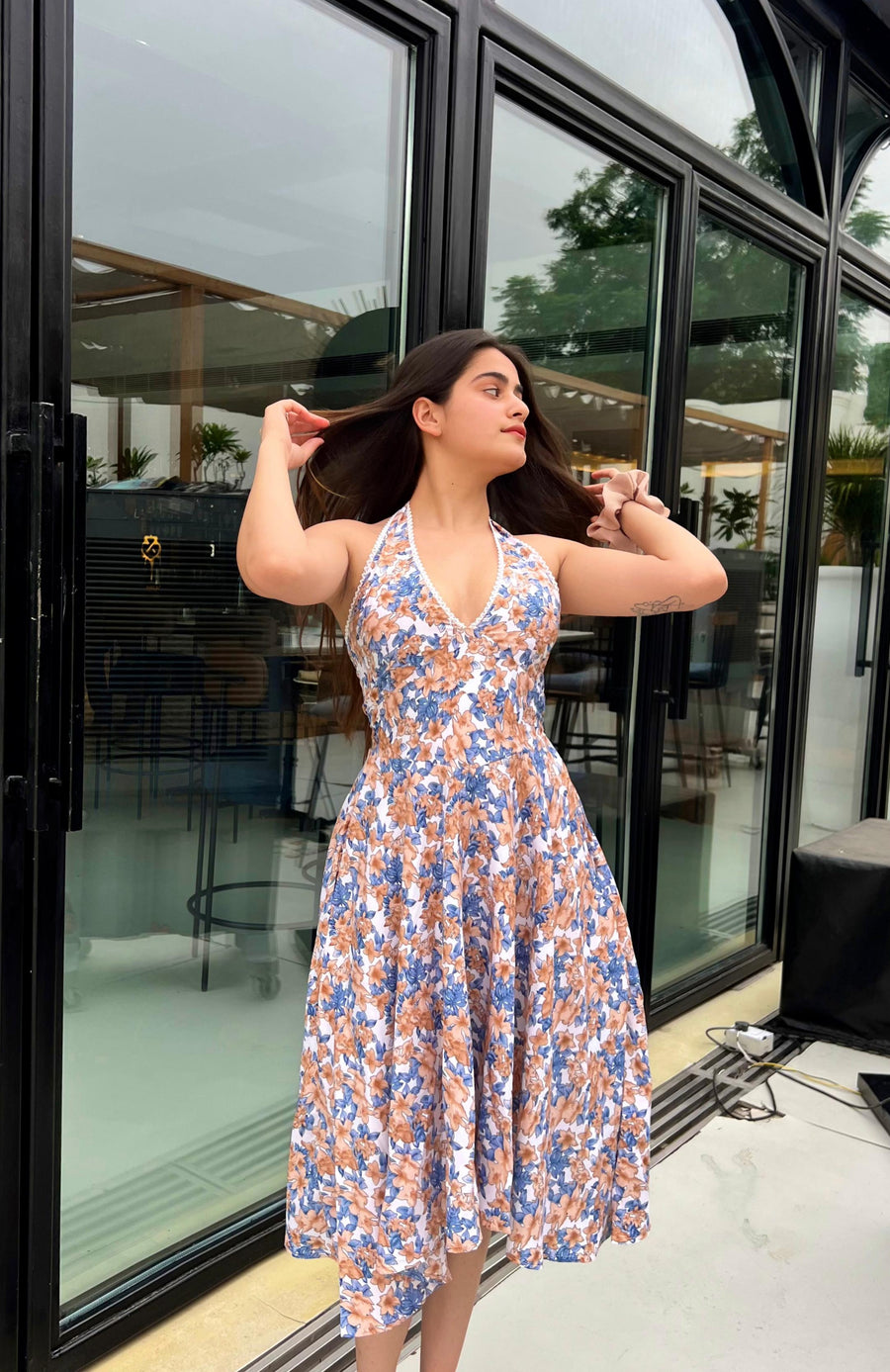 ETSY- Halter Neck Dress (FLORAL) – mynomad ETSY- Halter Neck Dress (FLORAL) – mynomad