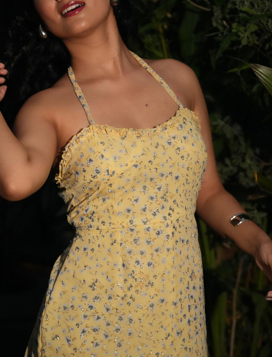 NIXIE- Floral (Pastel Yellow)