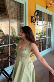 ELOISE- Dress (Sage green)