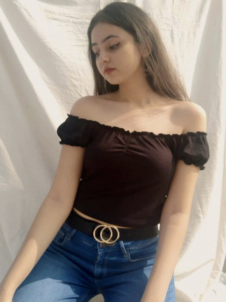 Black Off Shoulder Top – mynomad - Main Image